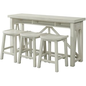 riverside furniture aberdeen 4 piece workstation set in weathered worn white