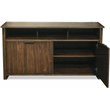 Riverside Furniture Perspectives Modern Wood TV Console in Brushed Acacia Brown