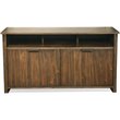 Riverside Furniture Perspectives Modern Wood TV Console in Brushed Acacia Brown