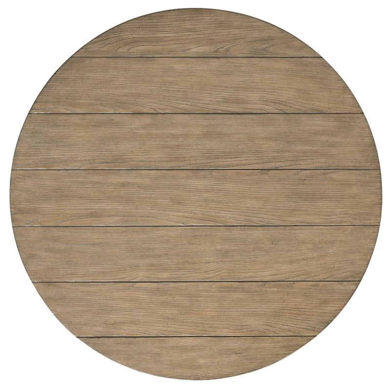 Riverside Furniture Barrington Wood Coffee Table in Antique Oak and Matte Black