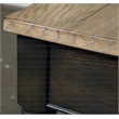 Riverside Furniture Barrington Wood Coffee Table in Antique Oak and Matte Black