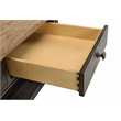 Riverside Furniture Barrington Wood Coffee Table in Antique Oak and Matte Black