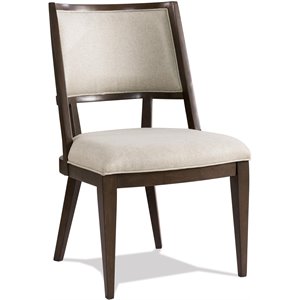 riverside furniture monterey glam upholstered hostess dining chair in mink