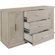 Riverside Furniture Cascade Modern Contemporary Wood Server in Dovetail Gray