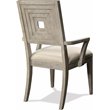 Riverside Furniture Cascade Upholstered Wood Back Arm Chair in Dovetail Gray