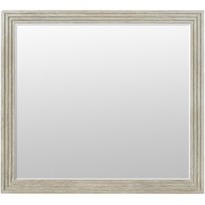 Riverside Furniture Cascade Contemporary Wood Framed Mirror in Dovetail Gray