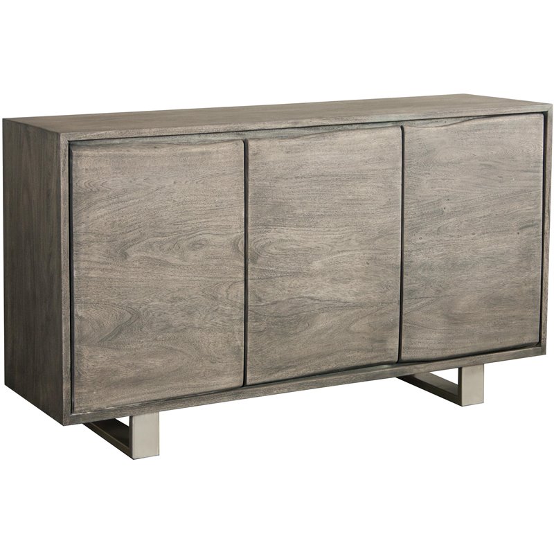Riverside Furniture Waverly Urban Organic Wood Sideboard in Sandblasted