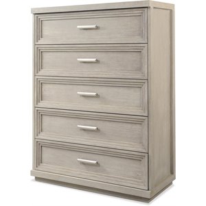 riverside furniture cascade 5 drawer modern contemporary chest in dovetail