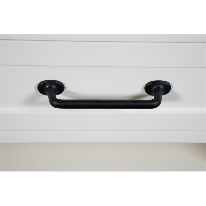 Riverside Furniture Cora Large Wood Coffee Table in Cloud White and Fog Gray