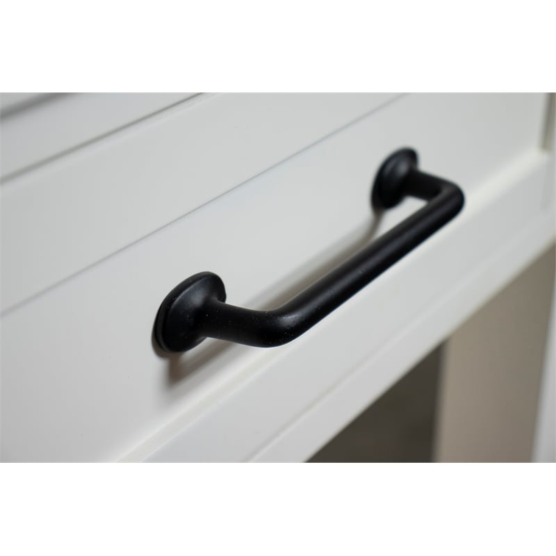 Riverside Furniture Cora Wood Side Table in Cloud White and Fog Gray