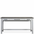 Riverside Furniture Cora Wood Workstation in Cloud White and Fog Gray