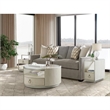 Riverside Furniture Maisie Rectangular Wood Side Table in Champagne Beige