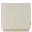 Riverside Furniture Maisie Wood and Glass Chairside Table in Champagne Beige