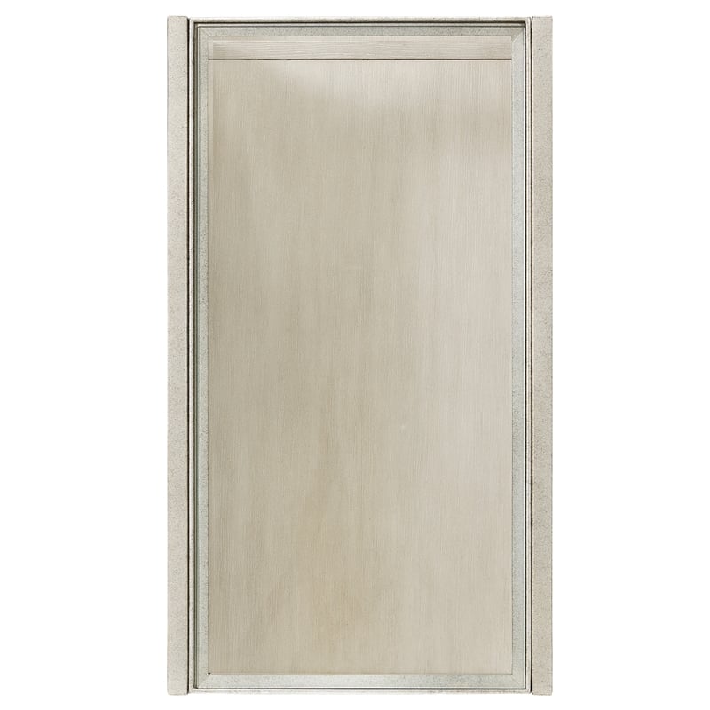 Riverside Furniture Maisie Wood and Glass Chairside Table in Champagne Beige