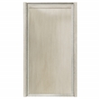 Riverside Furniture Maisie Wood and Glass Chairside Table in Champagne Beige