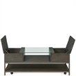 Riverside Furniture Hyde Rectangular Wood Coffee Table in Caviar Brown