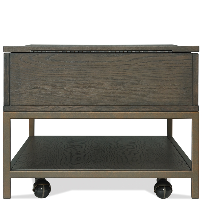 Riverside Furniture Hyde Rectangular Wood Coffee Table in Caviar Brown