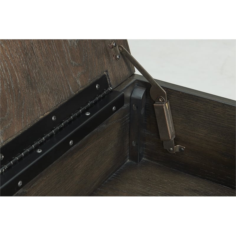 Riverside Furniture Hyde Rectangular Wood Coffee Table in Caviar Brown