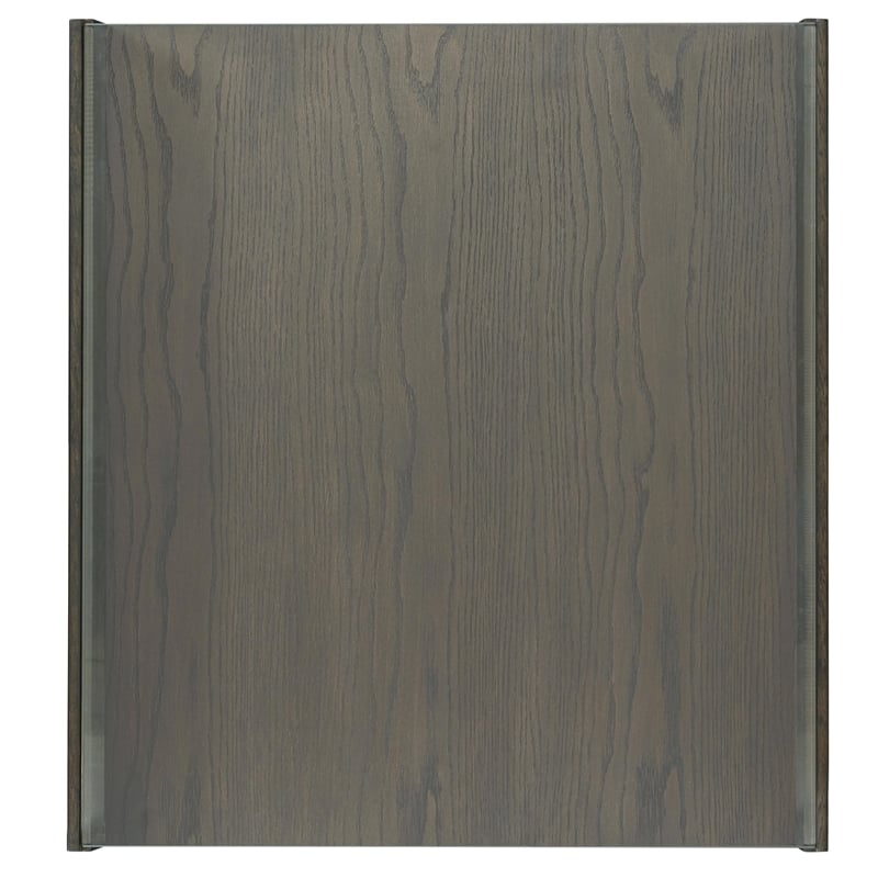 Riverside Furniture Hyde Rectangular Wood Side Table in Caviar Brown