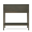 Riverside Furniture Hyde Rectangular Wood Chairside Table in Caviar Brown