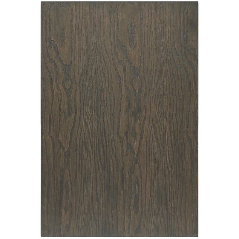 Riverside Furniture Hyde Rectangular Wood Chairside Table in Caviar Brown