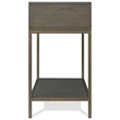 Riverside Furniture Hyde Rectangular Wood Console Table in Caviar Brown