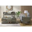 Riverside Furniture Hyde Rectangular Wood Console Table in Caviar Brown