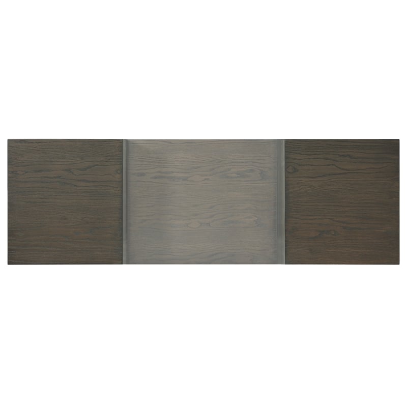 Riverside Furniture Hyde Rectangular Wood Console Table in Caviar Brown