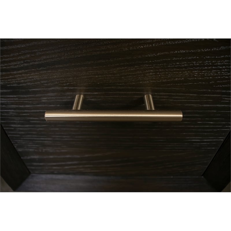 Riverside Furniture Prelude Swivel Wood L-Desk with Lift Top in Umber Brown