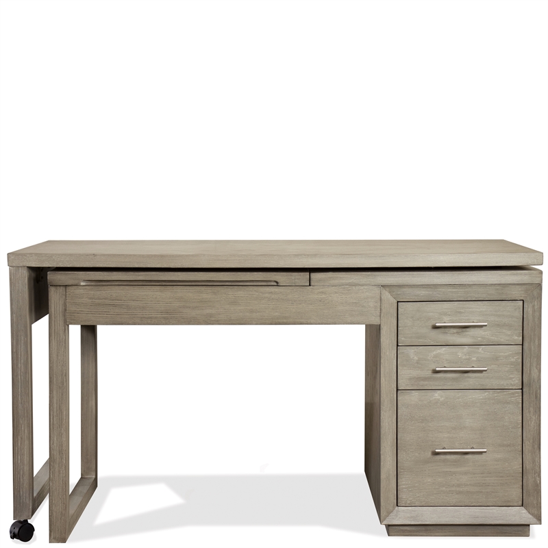 Riverside Furniture Prelude Wood Swivel Lift Top Ldesk in Casual Taupe