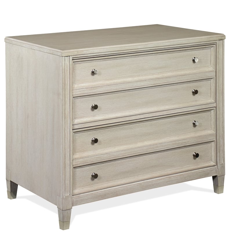 Riverside Furniture Maisie Wood Lateral File Cabinet in Champagne Beige