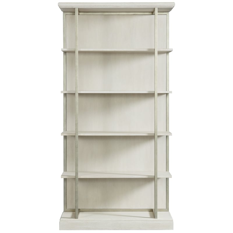 Riverside Furniture Maisie Modern Wood Bookcase in Champagne Beige