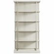 Riverside Furniture Maisie Modern Wood Bookcase in Champagne Beige