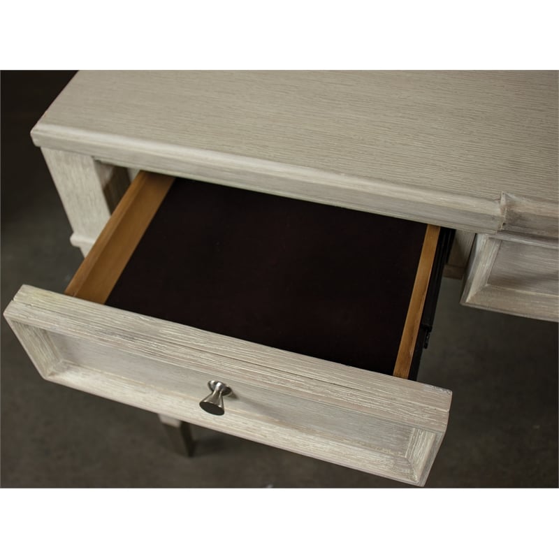 Riverside Furntiure Maisie  Wood Writing Desk in Champagne Beige