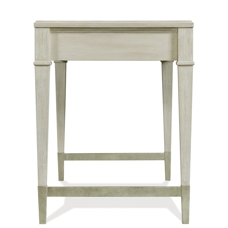 Riverside Furntiure Maisie  Wood Writing Desk in Champagne Beige