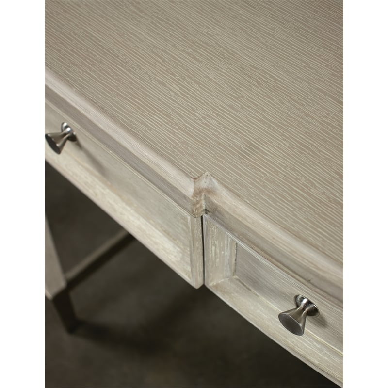 Riverside Furntiure Maisie  Wood Writing Desk in Champagne Beige