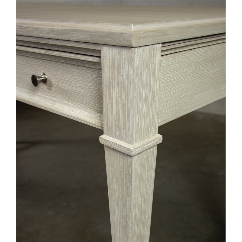 Riverside Furntiure Maisie  Wood Writing Desk in Champagne Beige