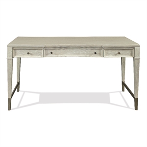 Riverside Furntiure Maisie  Wood Writing Desk in Champagne Beige