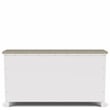 Riverside Furniture Cora Wood 7-Drawer Dresser in Cloud White and Fog Gray