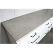 Riverside Furniture Cora Wood 7-Drawer Dresser in Cloud White and Fog Gray