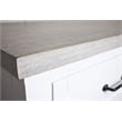 Riverside Furniture Cora Wood 7-Drawer Dresser in Cloud White and Fog Gray
