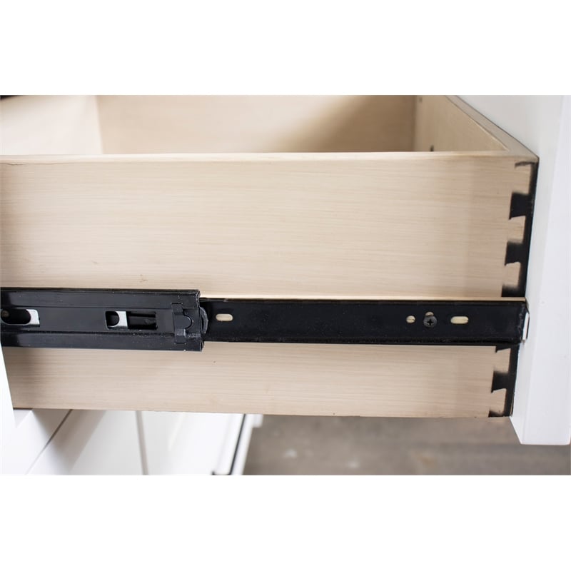 Riverside Furniture Cora Wood 7-Drawer Dresser in Cloud White and Fog Gray