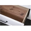 Riverside Furniture Cora Wood 7-Drawer Dresser in Cloud White and Fog Gray