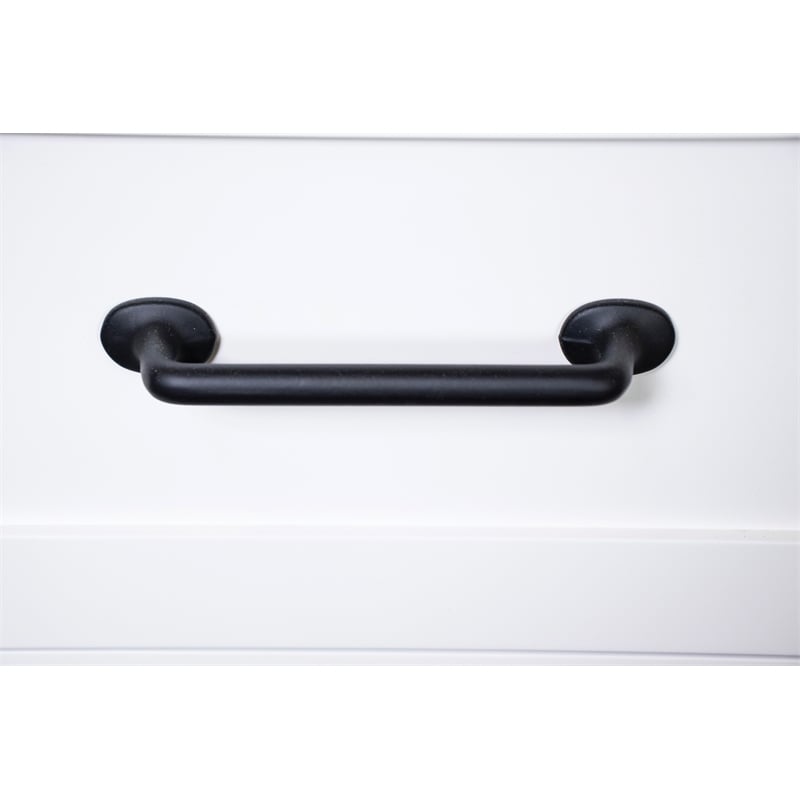 Riverside Furniture Cora Wood 7-Drawer Dresser in Cloud White and Fog Gray