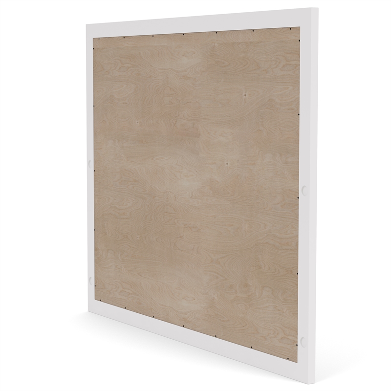 Riverside Furniture Cora Wood Framed Landscape Mirror in Cloud White