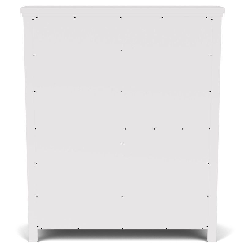 Riverside Furniture Cora Wood Armoire in Cloud White and Fog Gray