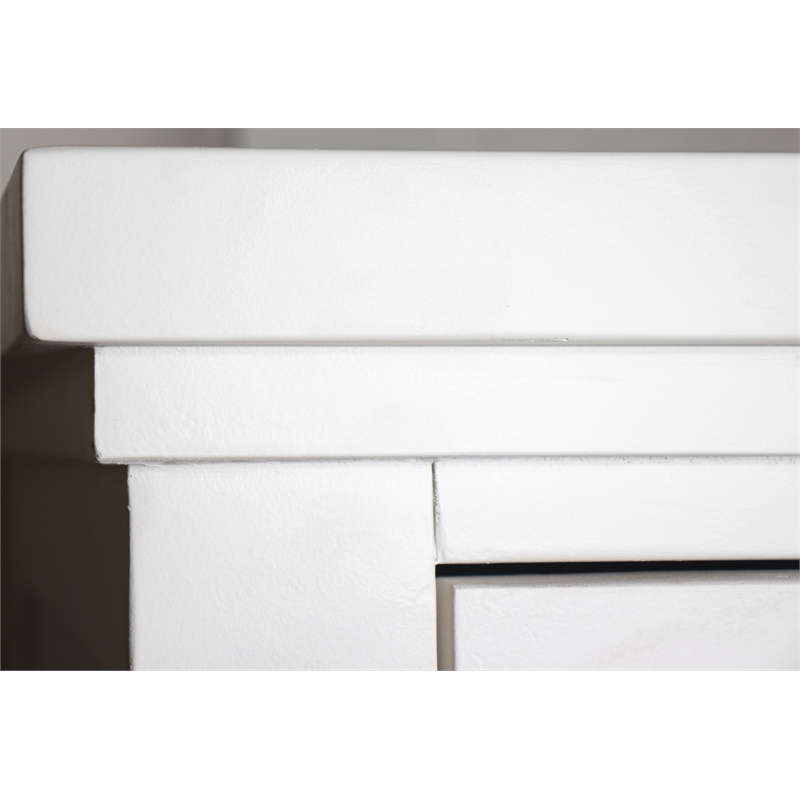 Riverside Furniture Cora Wood Armoire in Cloud White and Fog Gray