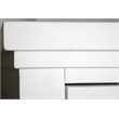 Riverside Furniture Cora Wood Armoire in Cloud White and Fog Gray