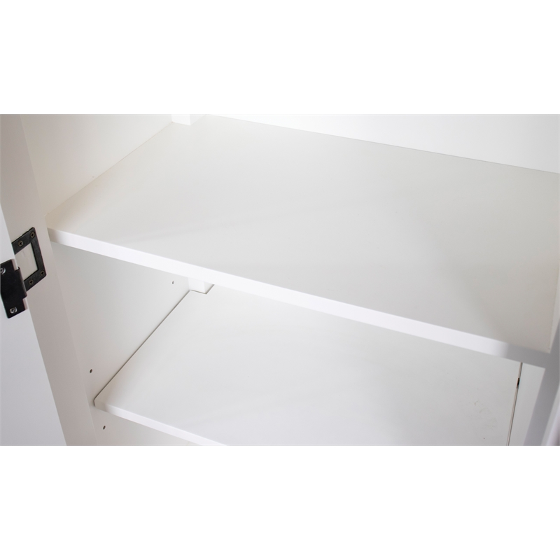 Riverside Furniture Cora Wood Armoire in Cloud White and Fog Gray