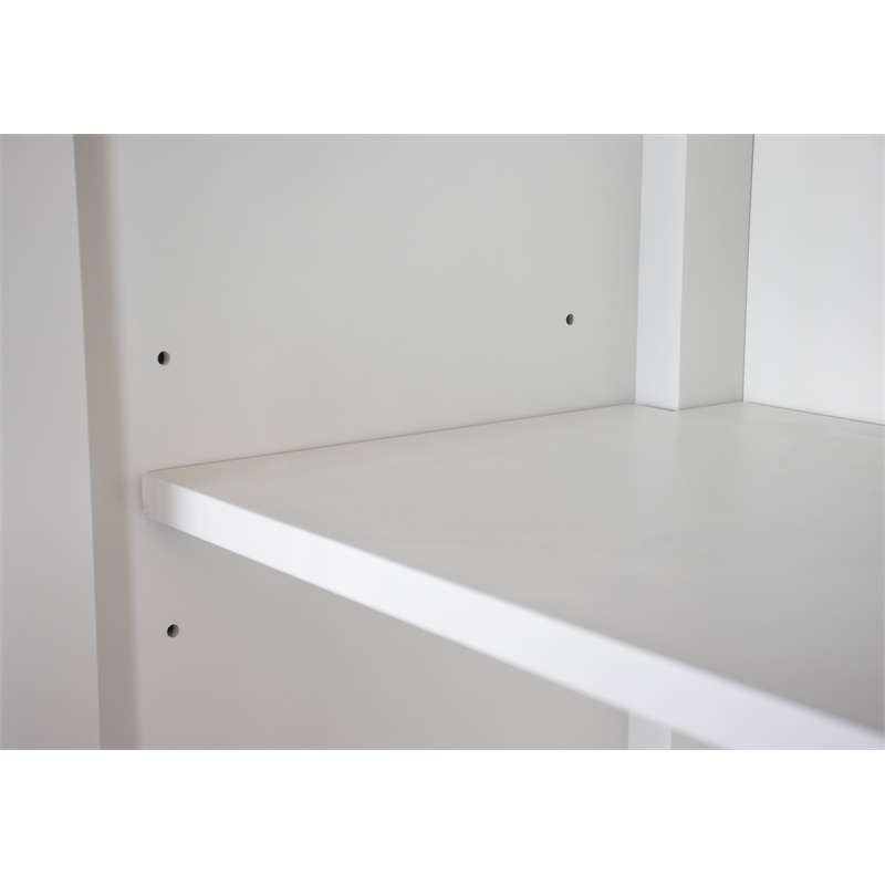Riverside Furniture Cora Wood Armoire in Cloud White and Fog Gray